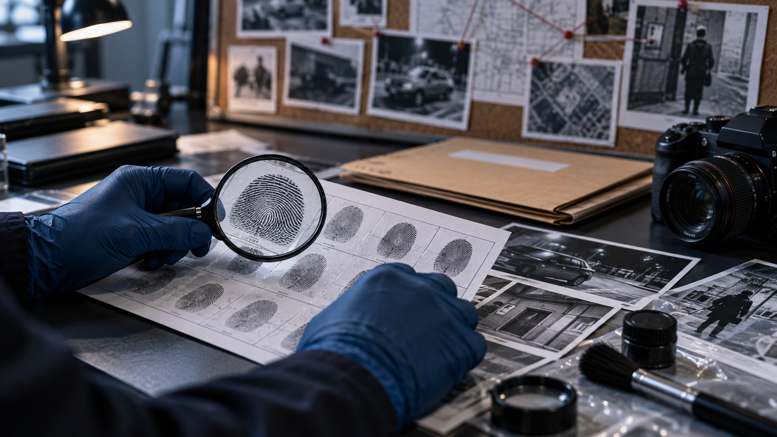 Fingerprint and photographic evidence analysis